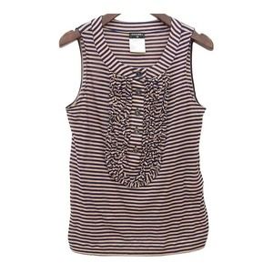 Chanel Chanel Tank Top Pink Navy Striped T-Shirts P35205V25226